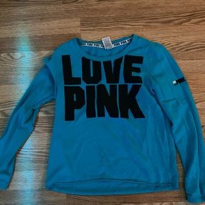 Cute, baby blue Victoria Secret Pink sweater